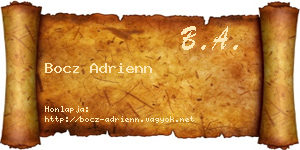 Bocz Adrienn névjegykártya