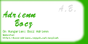 adrienn bocz business card